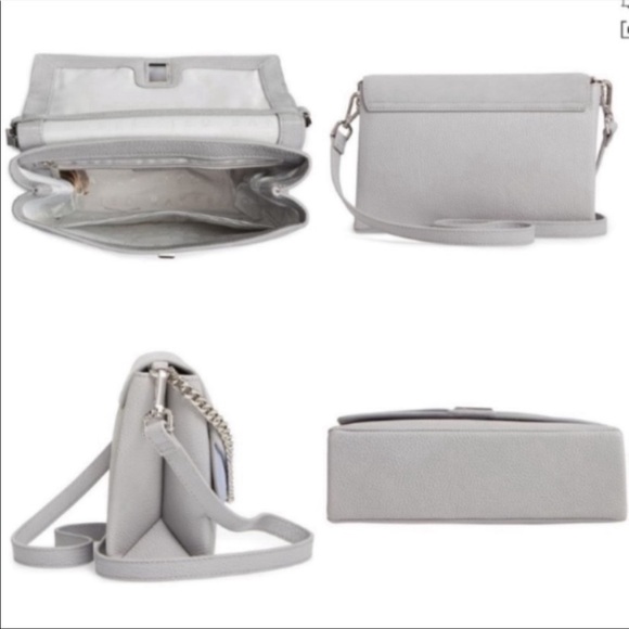 🎀NWT🎀Ted Baker Chic Twist Lock Convertible Purse : Lite Grey - Picture 6 of 11